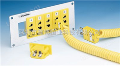 UPJ-K-F面板式热电偶插座|美国omega面板镶嵌式热电偶插座
